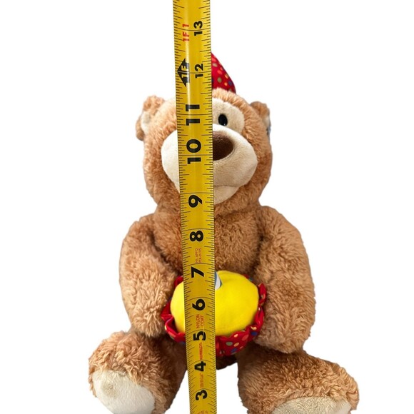 GUND Happy Birthday Animated Singing Teddy Bear Plush Candle Lights Up NWT - Picture 2 of 8